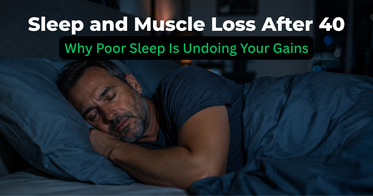 Sleep and muscle loss after 40 — why poor sleep undoes your gains